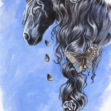 Схема вышивки «Красавица лошадь»