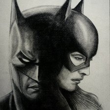 Схема вышивки «Бэтман»