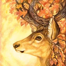 Схема вышивки «Олень»