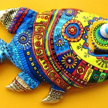 Схема вышивки «Рыба»