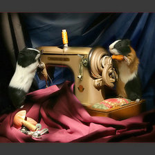 Схема вышивки «шустрые портняшки»