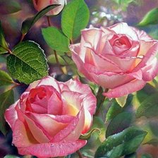 Схема вышивки «Розы»