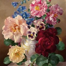 Схема вышивки «Букет»