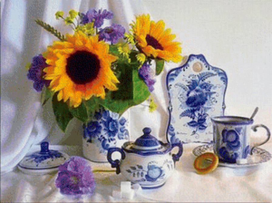 В стиле Гжель - предпросмотр