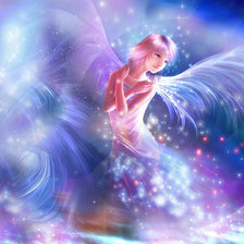 Схема вышивки «ангел»