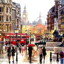 Схема вышивки «Город мечты»