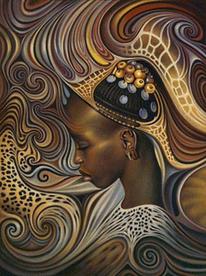 Африка - девушка, африканка, женщина, негритянка - предпросмотр