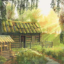 Схема вышивки «Дом»