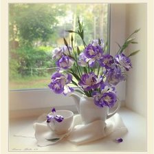 Схема вышивки «сиреневое облако»