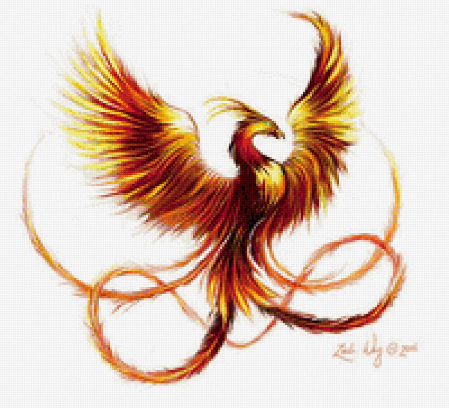 Жар-птица - мифические существа, феникс, жар-птица, фентези - предпросмотр