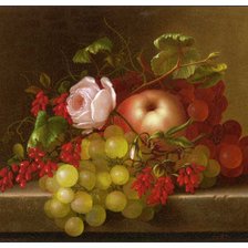 натюрморт с виноградом