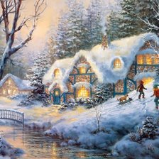 Схема вышивки «зимняя сказка»