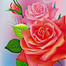 Схема вышивки «Розы»