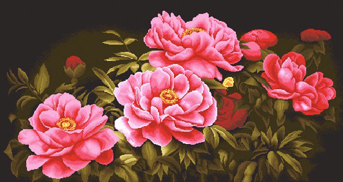 Пионы - букет, цветок, пион, цветы - оригинал