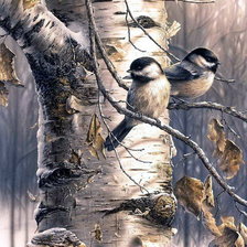 Схема вышивки «Птички»