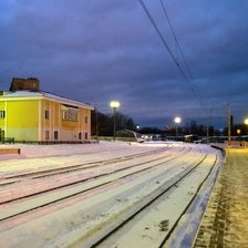 Схема вышивки «Вечерний полустанок»