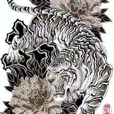 Схема вышивки «Тигр»