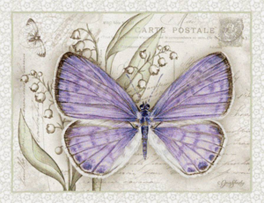 Серия бабочки - бабочки, цветы - предпросмотр