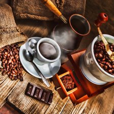 Схема вышивки «Кофейный натюрморт»