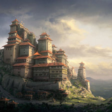 Схема вышивки «Замок»