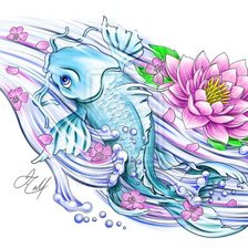 Схема вышивки «карпик»