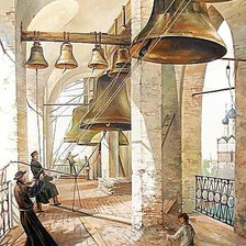 Схема вышивки «Худ. Вячеслав Палачев.Звонари.»