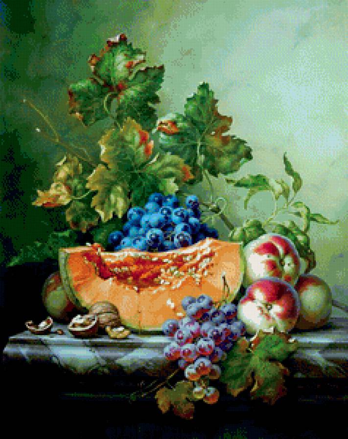 Натюрморт - натюрморт, ягоды, фрукты - предпросмотр