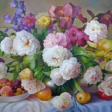 Схема вышивки «букет цветов»