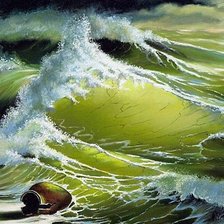 Схема вышивки «"Ты,волна моя,волна!.."»