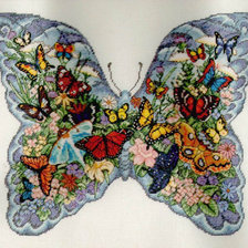 Схема вышивки «бабочка»
