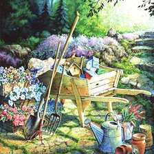 Схема вышивки «сад, огород»