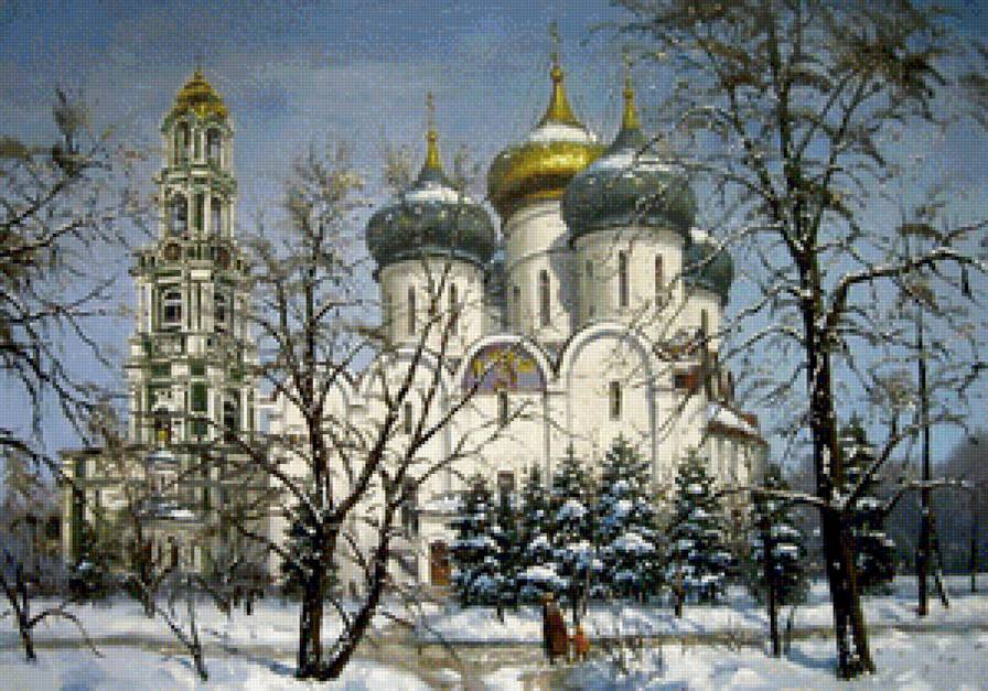 зимний пейзаж - зима, пейзаж - предпросмотр