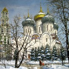 Схема вышивки «зимний пейзаж»