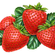 Схема вышивки «Аппетитная клубничка»