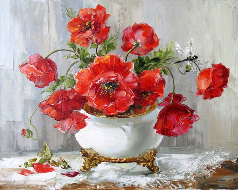 Маки - маки, натюрморт.цветы - оригинал