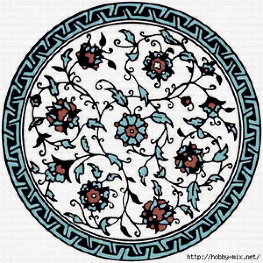 орнамент - орнамент, подушка - предпросмотр