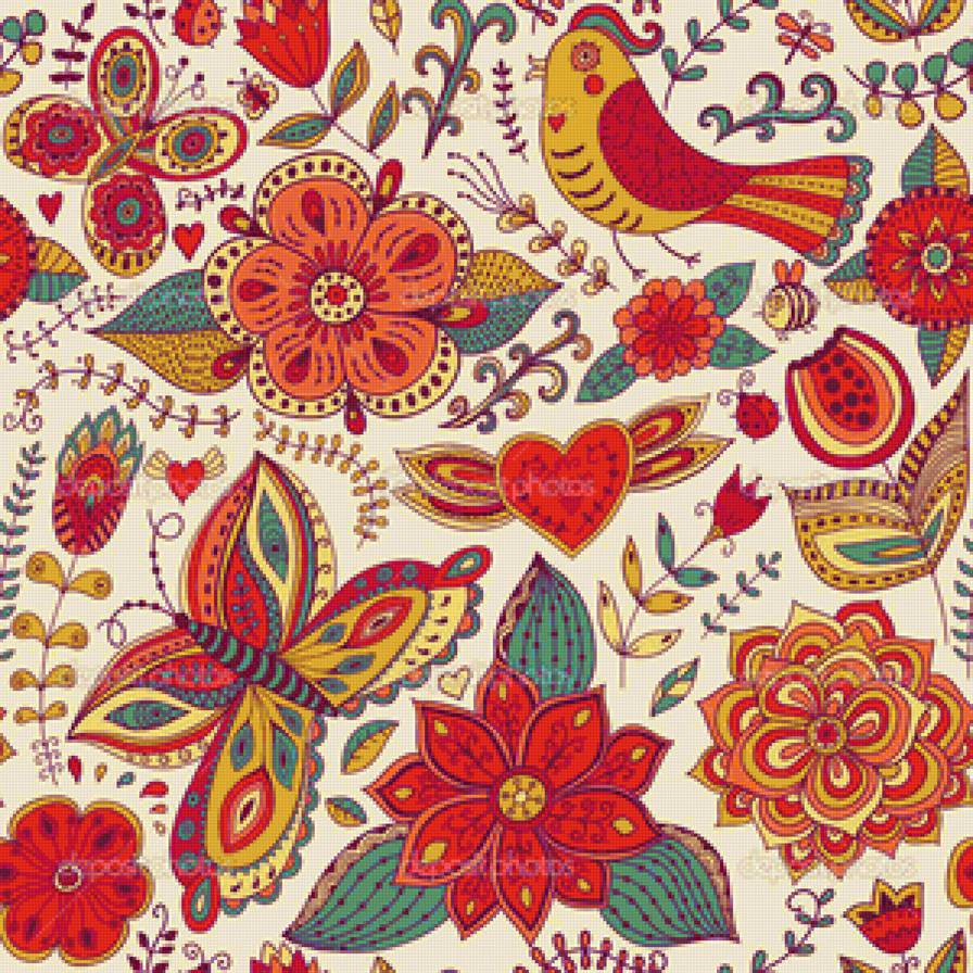 орнамент - подушка, орнамент - предпросмотр