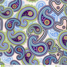 Схема вышивки «пейсли»