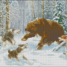 Схема вышивки «Хозяин леса»