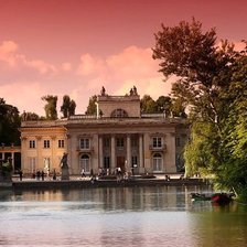 Схема вышивки «дворец у пруда»