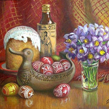 Схема вышивки «пасхальный натюрморт»
