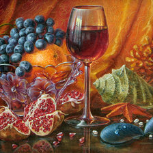 Схема вышивки «Натюрморт с ракушками»