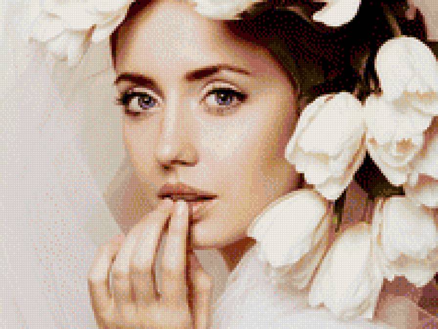 "Очарование" - девушка, цветы, люди, портрет - предпросмотр