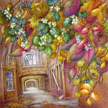 Схема вышивки «питерские дворики»