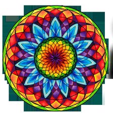 Схема вышивки «мандала»