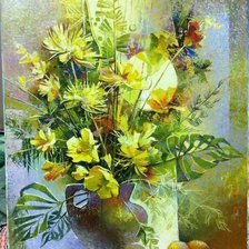 Схема вышивки «Радаев Цветы и апельсины»