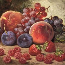 Схема вышивки «фрукты»