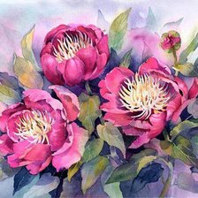 Схема вышивки «цветы»