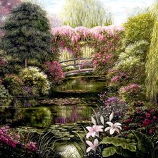 Схема вышивки «парк»