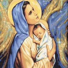 Схема вышивки «Дева Мария»